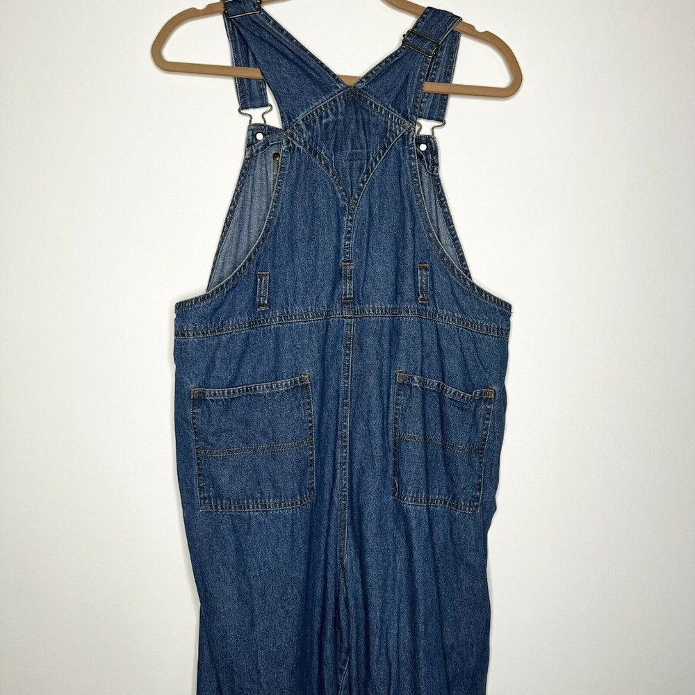 Announcements Maternity Denim Overalls Women’s Size Medium Vintage - Picture 3 of 9